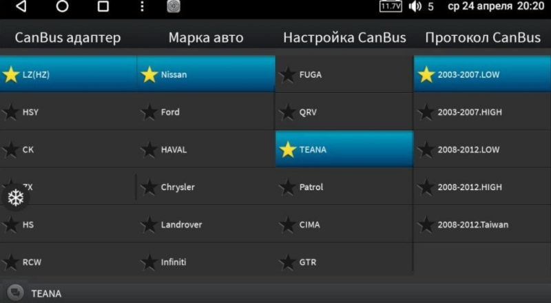 Canbus адаптер